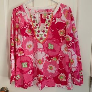 Lilly Pulitzer Beaded Shirt